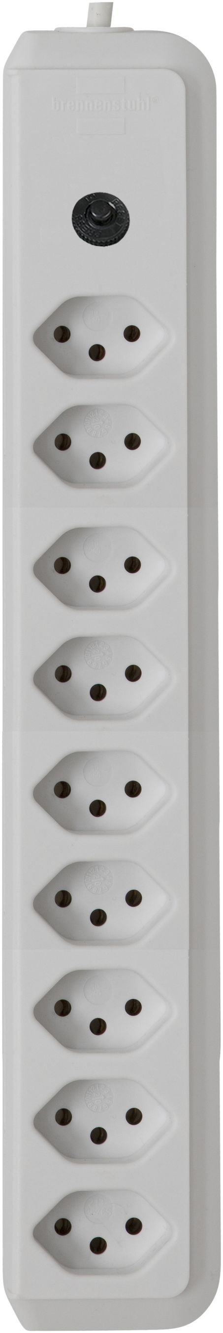 Prise multiple cleverLINE 9×T13 blanc 2m H05VV-F 3×1mm²