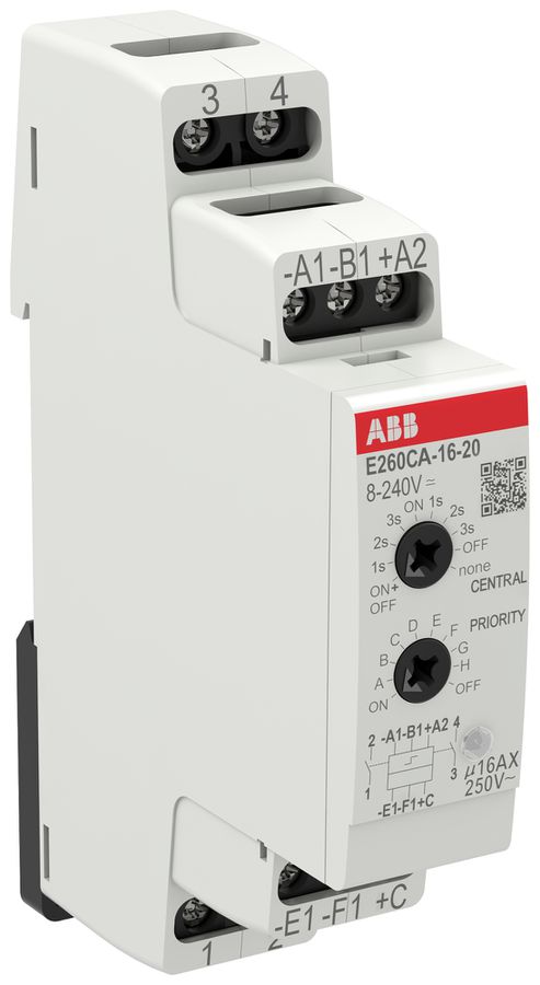 Schrittschalter ABB E260CA-16-20 1TE 8…240VUC/16A 4000W 2S