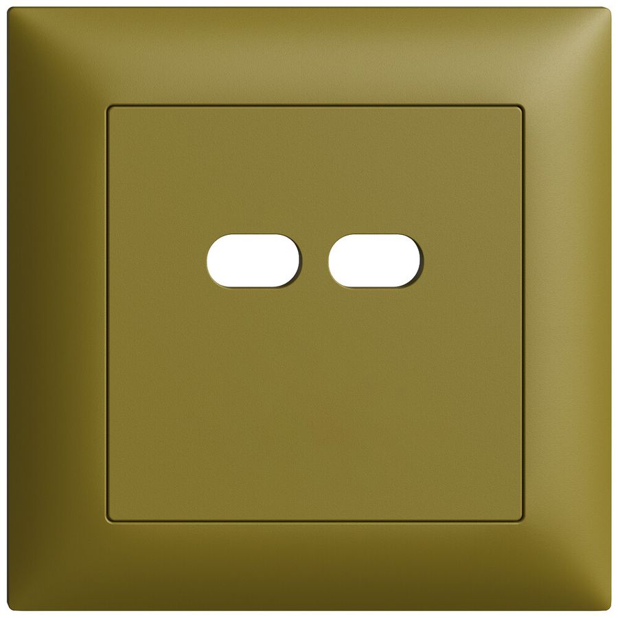 UP-Montageset Feller EDIZIOdue für Steckdose USB 18W 2×Typ C olive