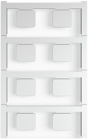 Marcatore per apparecchi Weidmüller MultiCard CC autoadesiva 15×17mm PA66 grigio