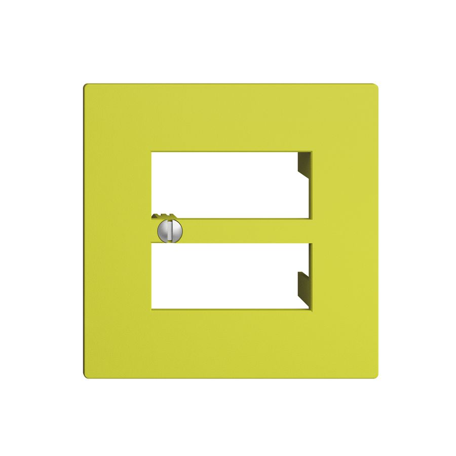 Plaque frontale 4×RJ45 EDIZIOdue lemon R&M swissline
