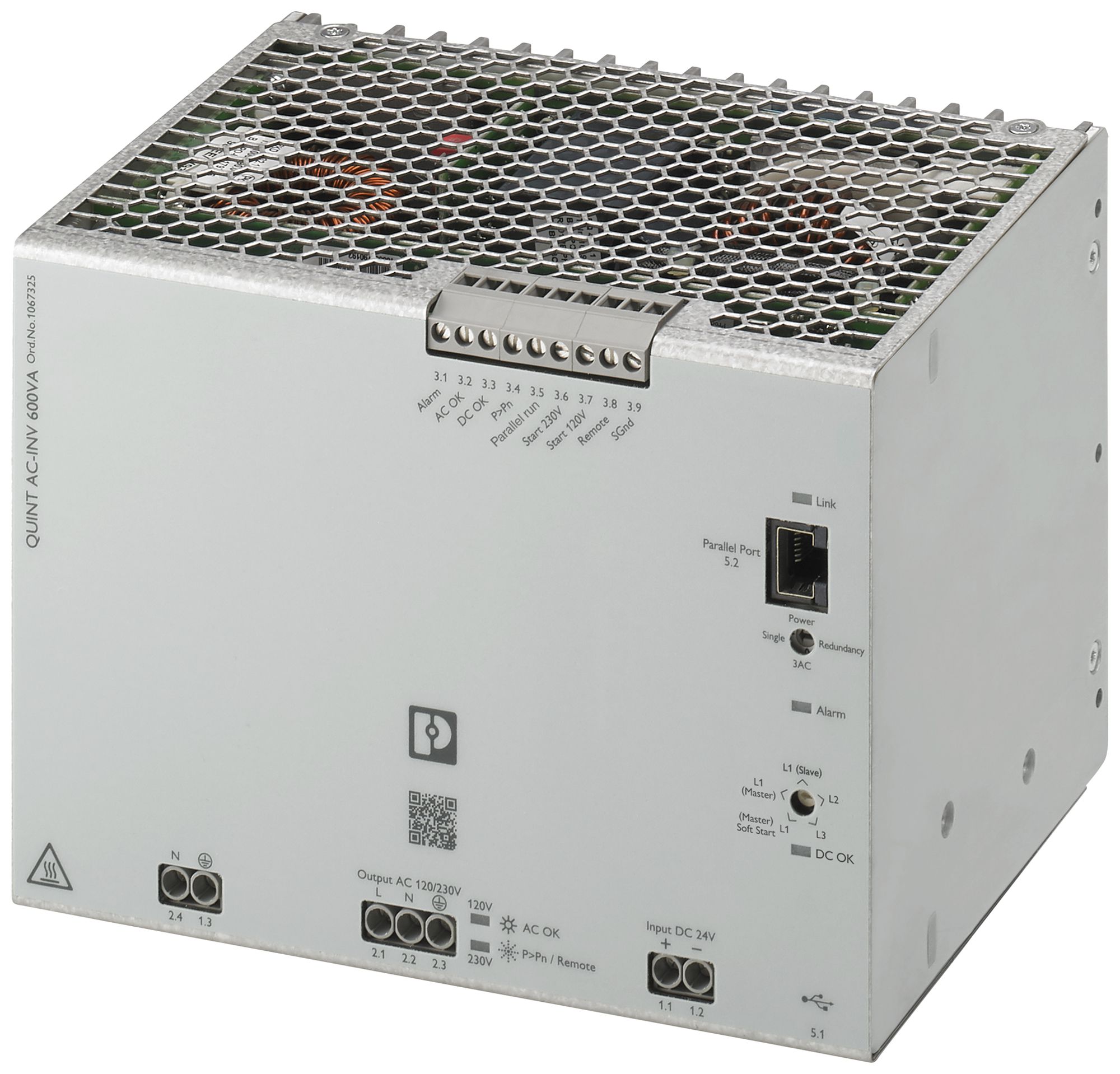 Invertitore PX QUINT4-INV/24DC/1AC/600VA/USB