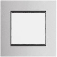 Ruftaster Modul Hager elcom.modesta 2-Draht mit LED-Schild für 1 Whg. Edelstahl