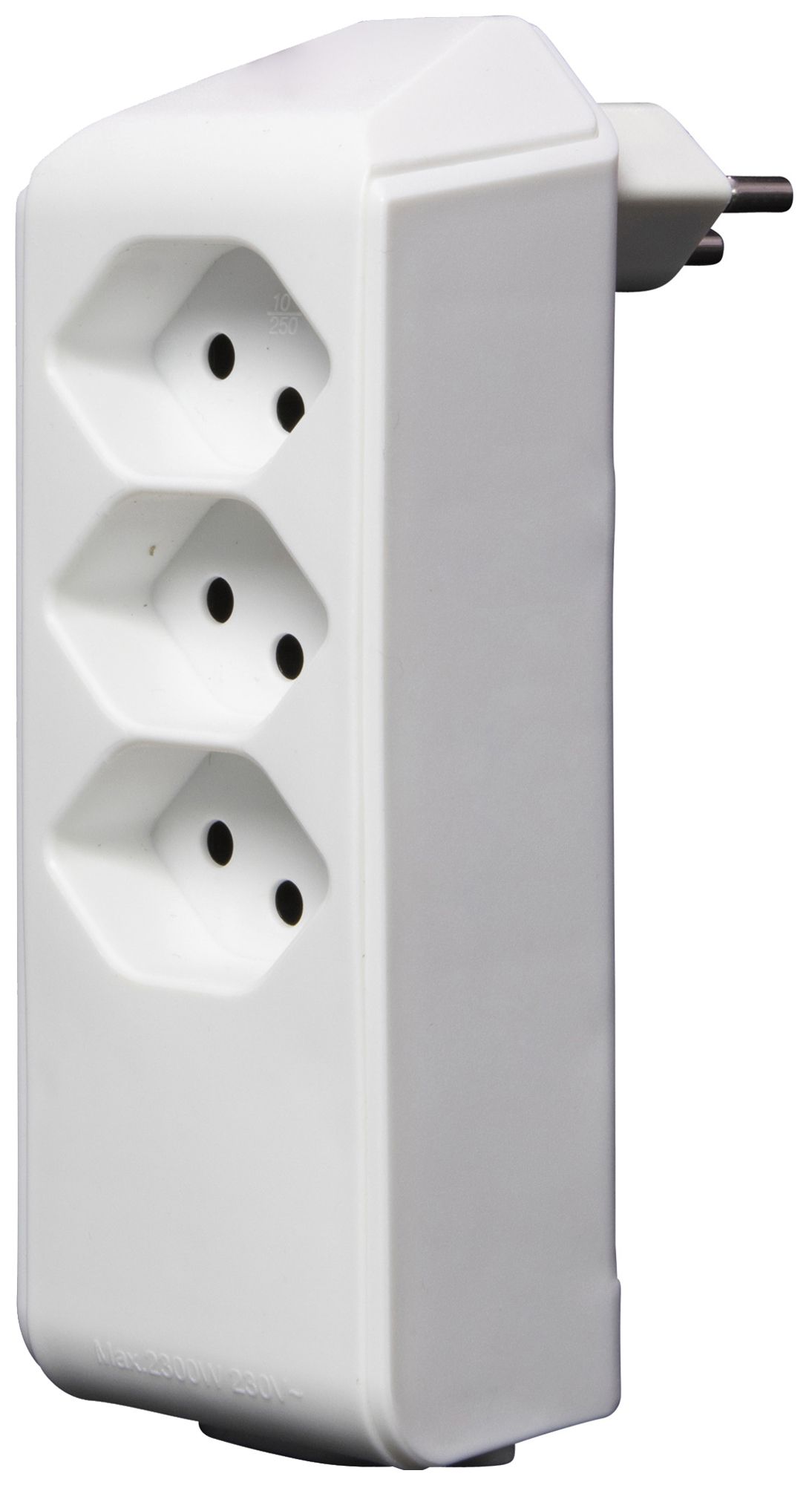 Fiche de dérivation cleverLINE 3+1×T13 300° sans suspension blanc