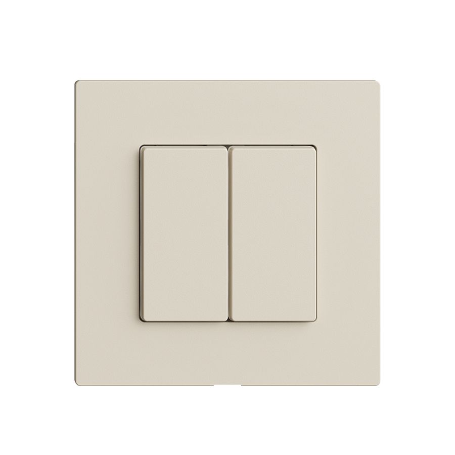 Kit recouvrement pour interrupteur 2c/2t Edue Wiser crema