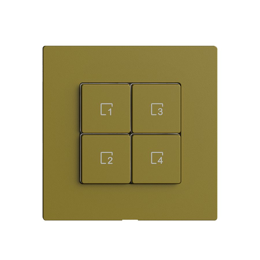 Poussoir scène 4 scènes/4T WLAN Edue Wiser olive