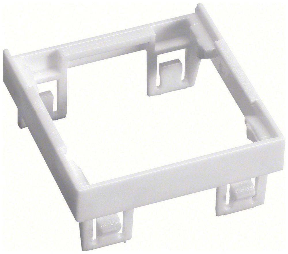 Adapterrahmen Hager 45×45mm für Montageplatte weiss