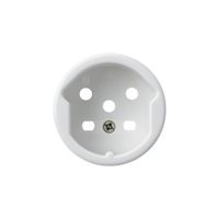 Frontset basico für Steckdose Typ 15 mit Steckklemmen weiss