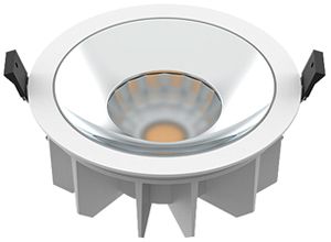 Downlight LED SLV DOWNLIGHT P 30 15W 2700lm 4000K IP54 WB Ø165×82mm blanc