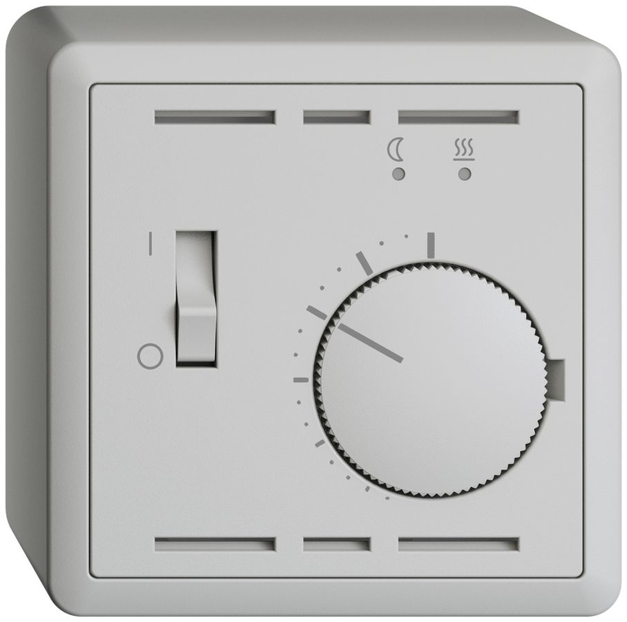 AP-Raumthermostat EDIZIOdue hellgrau mit Fühler