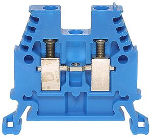 Durchgangs-Reihenklemme Woertz Ex 0.5…2.5mm² 24A 1000V Schraubansch.2×1 TH35 bl