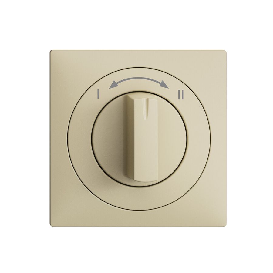 Frontset EDIZIOdue I<->II vanille 60×60mm für Schwenktaster