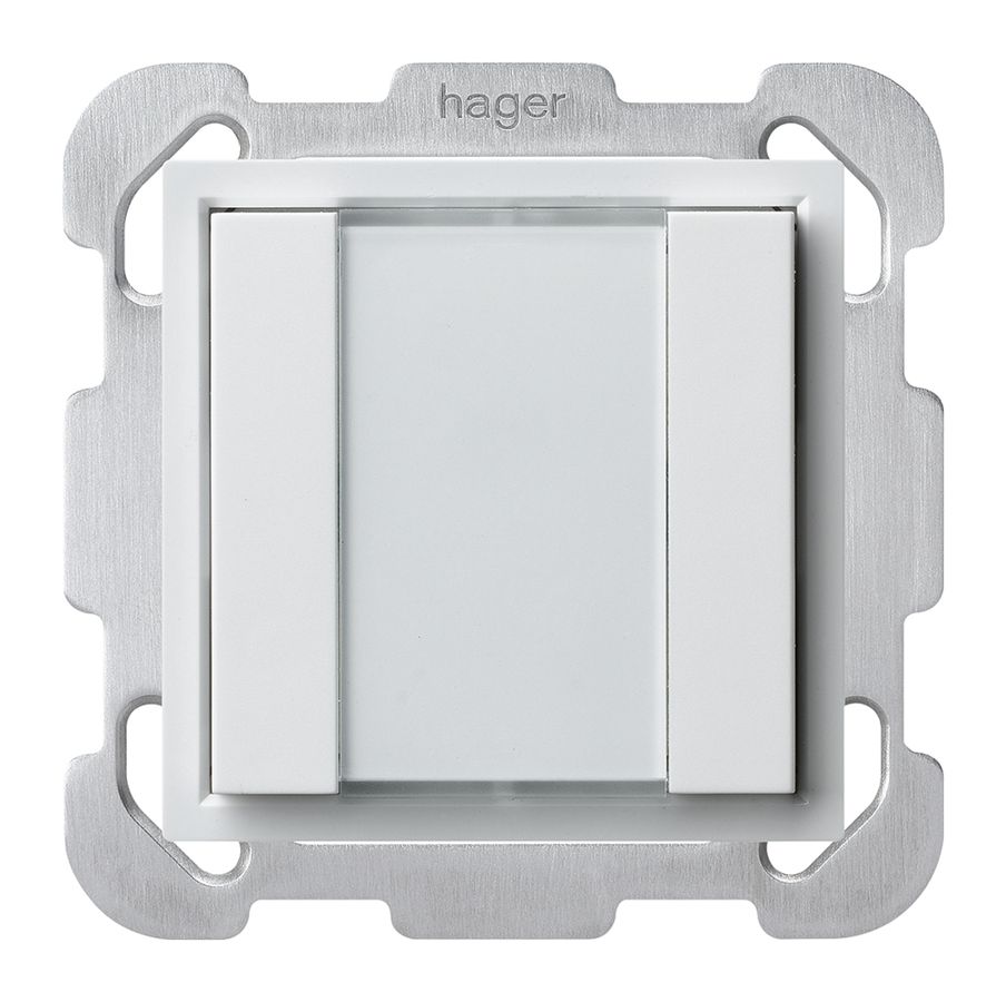 Poussoir multifonction ENC KNX kallysto B double blanc