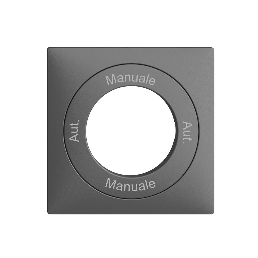 Frontset Aut.-Manuale-Aut.- Manuale EDIZIOdue 60×60mm dunkelgrau