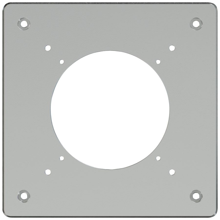 Montageplatte ELEMENT SNAPFIX® 1×1 horizontal und vertikal 125×125mm Aluminium