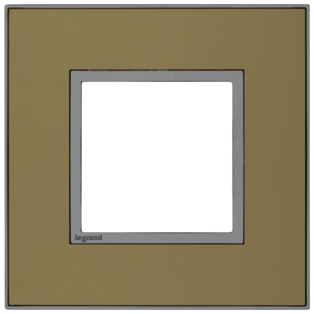 Cadre de recouvrement ATO 1×1 module, gold reflective