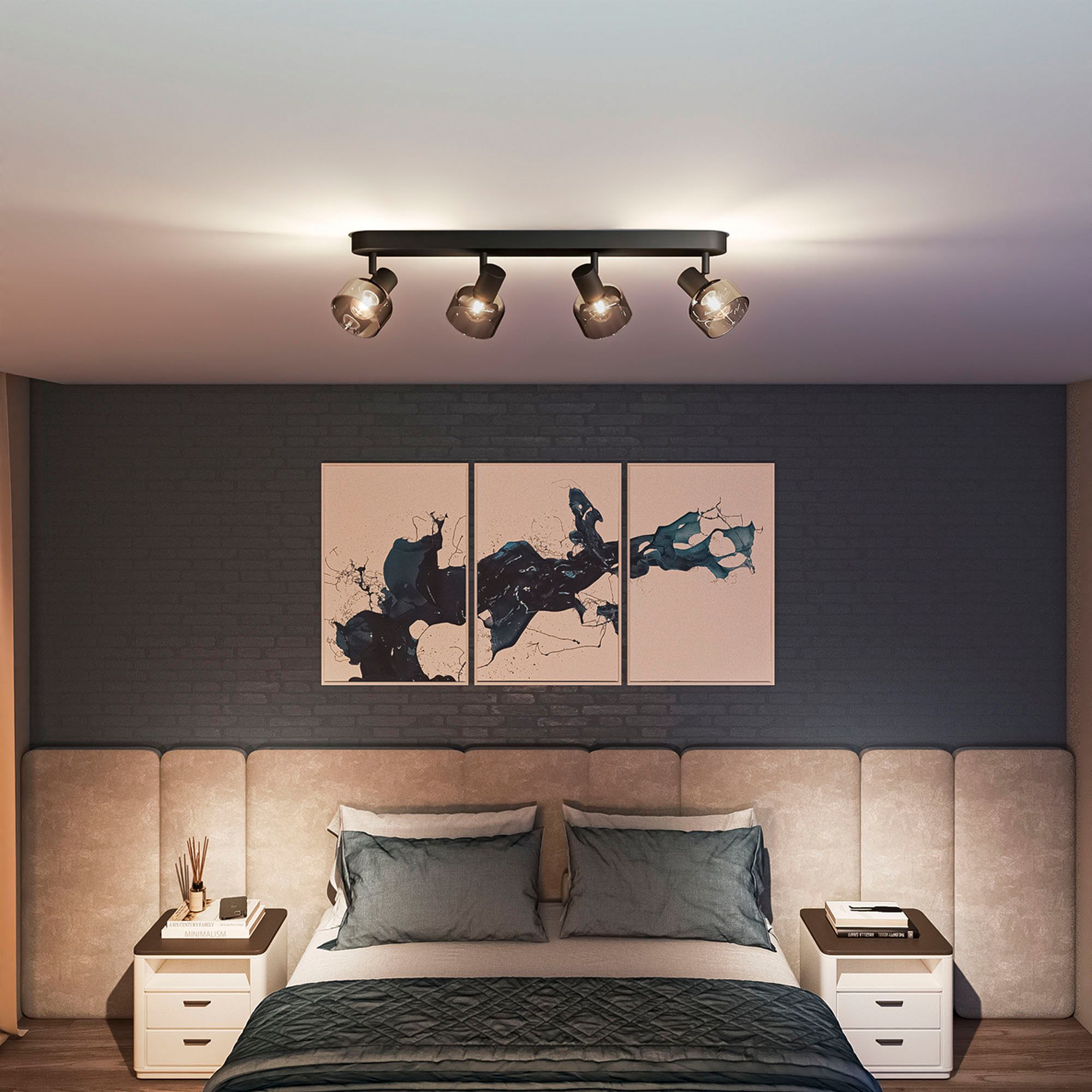 Spot Philips Sleet E14 4×25W 648×134mm nero