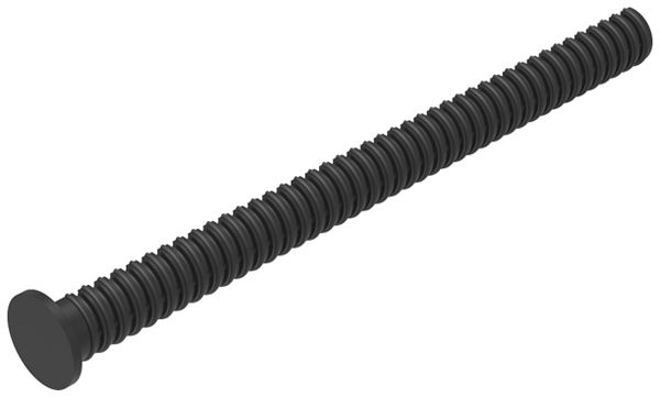 Pilon de rallongement EAO45 pour bouton poussoir, mat.synth. noir