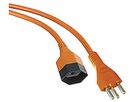 Verlängerung 3×2.5mm² 10m PUR T23/T23 angespritzt orange