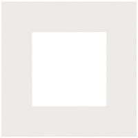 Abdeckrahmen Niko Pure steel 83×83mm lackiert weiss