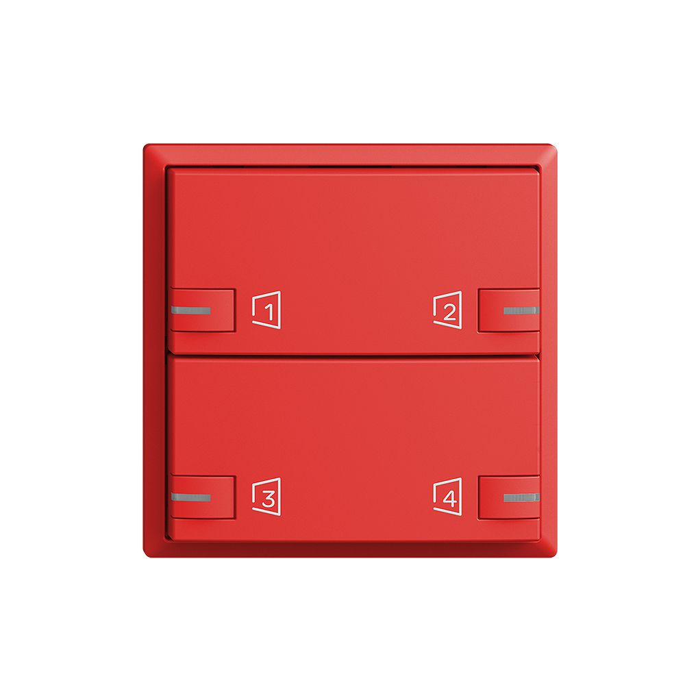 Kit de montage EDIZIOdue zeptrionAIR F, WLAN, LED-RGB, 2×touche, 2×commande ber