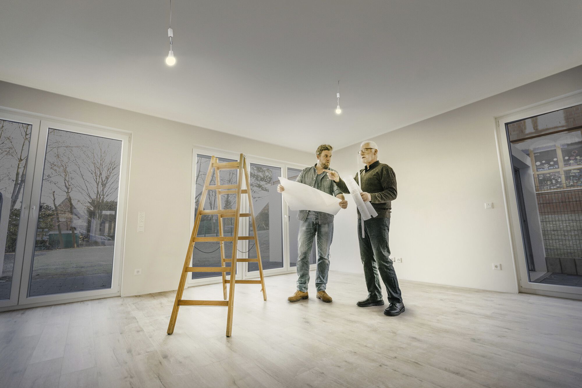 Lampada da cantiere LED LEDVANCE 10W 1055lm 840 Ø60×98mm bianco 3 pz