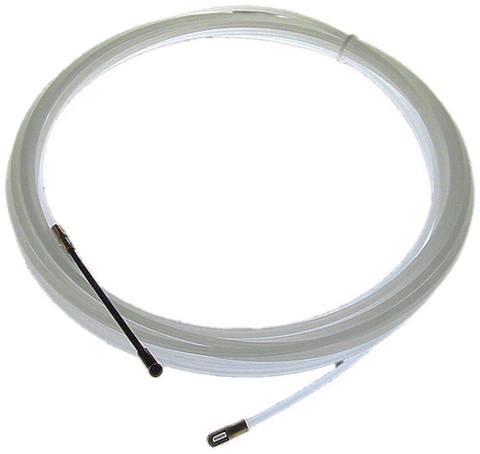 Einziehdraht Nylon mit Feder 2 Ösen fixiert 20m