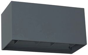LED-Wandleuchte Z-Licht Doppelwürfel 20W 4×500lm 3000K IP65 anthrazit