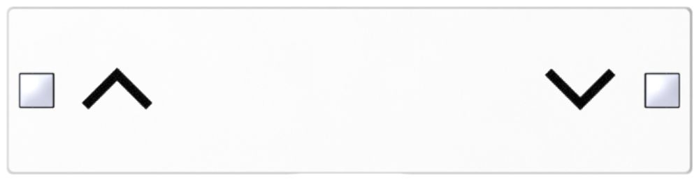 Taste SIDUS 4/8f zu Tastsensor mit Pfeil auf/ab, weiss glänzend