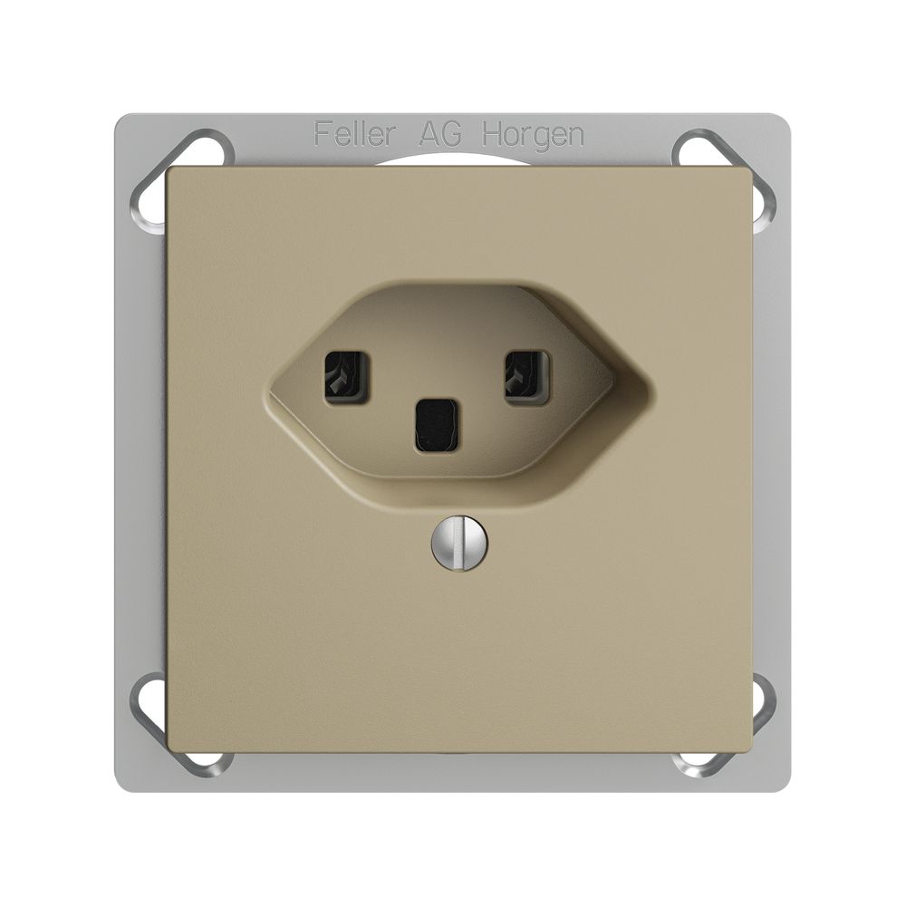 EB-Steckdose EDIZIOdue T23 16A sand, Schraubklemmen