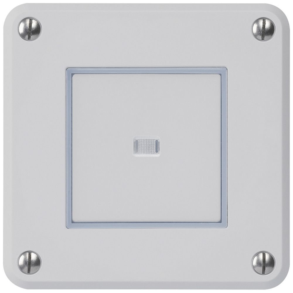 Contatto pulsante INC robusto IP55 grigio illuminato per combinazione