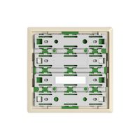 Plaque frontale EDIZIO.liv SNAPFIX® pour poussoirs UNI 3912-1 avec LED cr