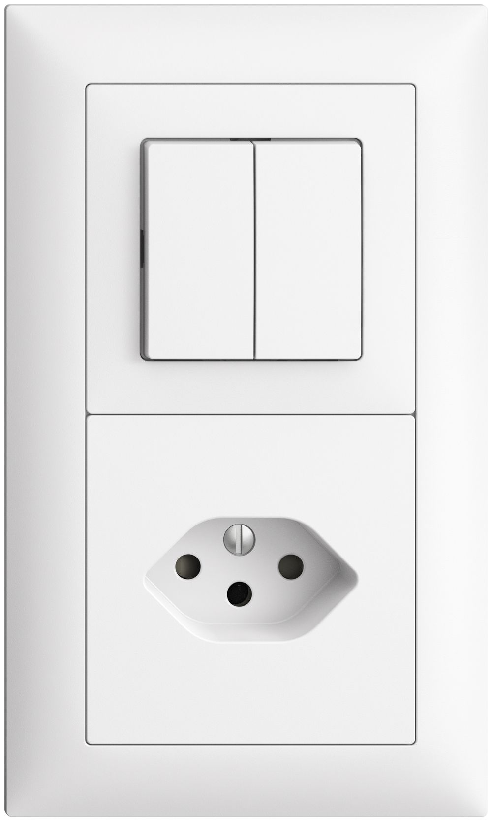 UP-Kombination EDIZIOdue 2×1 3+3 +T13 weiss