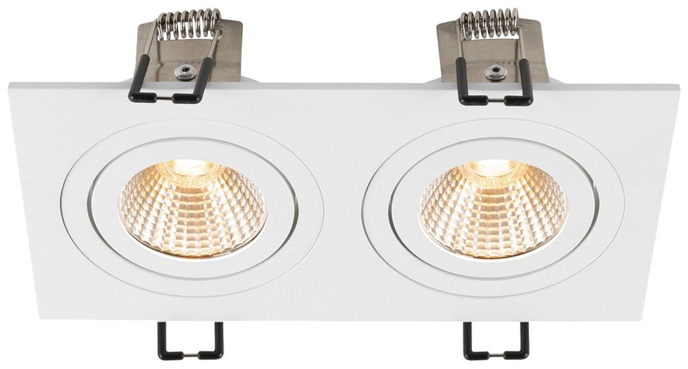 EB-LED-Spot SLV NEW TRIA 13.6W 610lm 927 38° DIM 170×90mm weiss 2×Spot