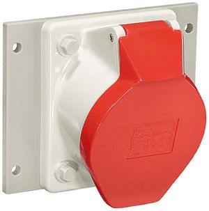 EB-Steckdose CEEtyp 5L 32A J25/J40, abgewinkelt