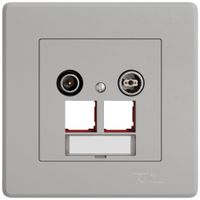 UP-Multimediadose TV-R EDIZIO.liv SNAPFIX® EASYNET f.2×RJ45 S-One 19dB hgu