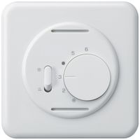 UP-Thermostat Hager basico, mit Schalter Heizen/Kühlen, weiss