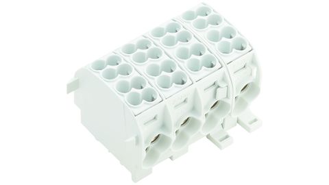 Blocs répartiteurs Weidmüller, 25 mm², pour rail DIN TH35
