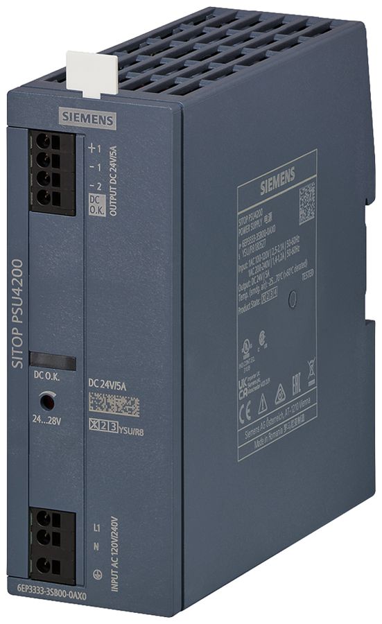 Stromversorgung Siemens SITOP PSU4200 IN: 120/240VAC OUT: 24VDC/5A 120W