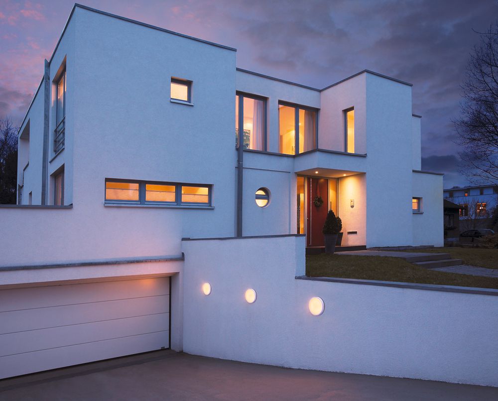 LED-Deckenleuchte SLV AINOS, 18W 1430lm 3000K mit Sensor IP44 weiss