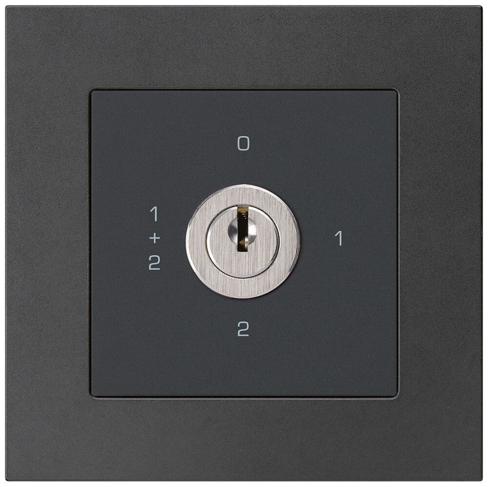 Interruttore rotativo INC kallysto.pro 1/1L nero con serratura Kaba 8