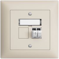 UP-Audiodose Push Type EDIZIOdue FMI, 1×, Beschriftungsset, crema