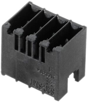 Stiftleiste Weidmüller S2C-SMT geschlossen THT/THR 3.5mm 10L 180° 3.5mm schwarz