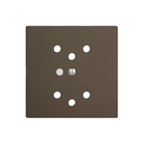 Kit frontal EDIZIOdue coffee 60×60mm 2×T12, lentille,