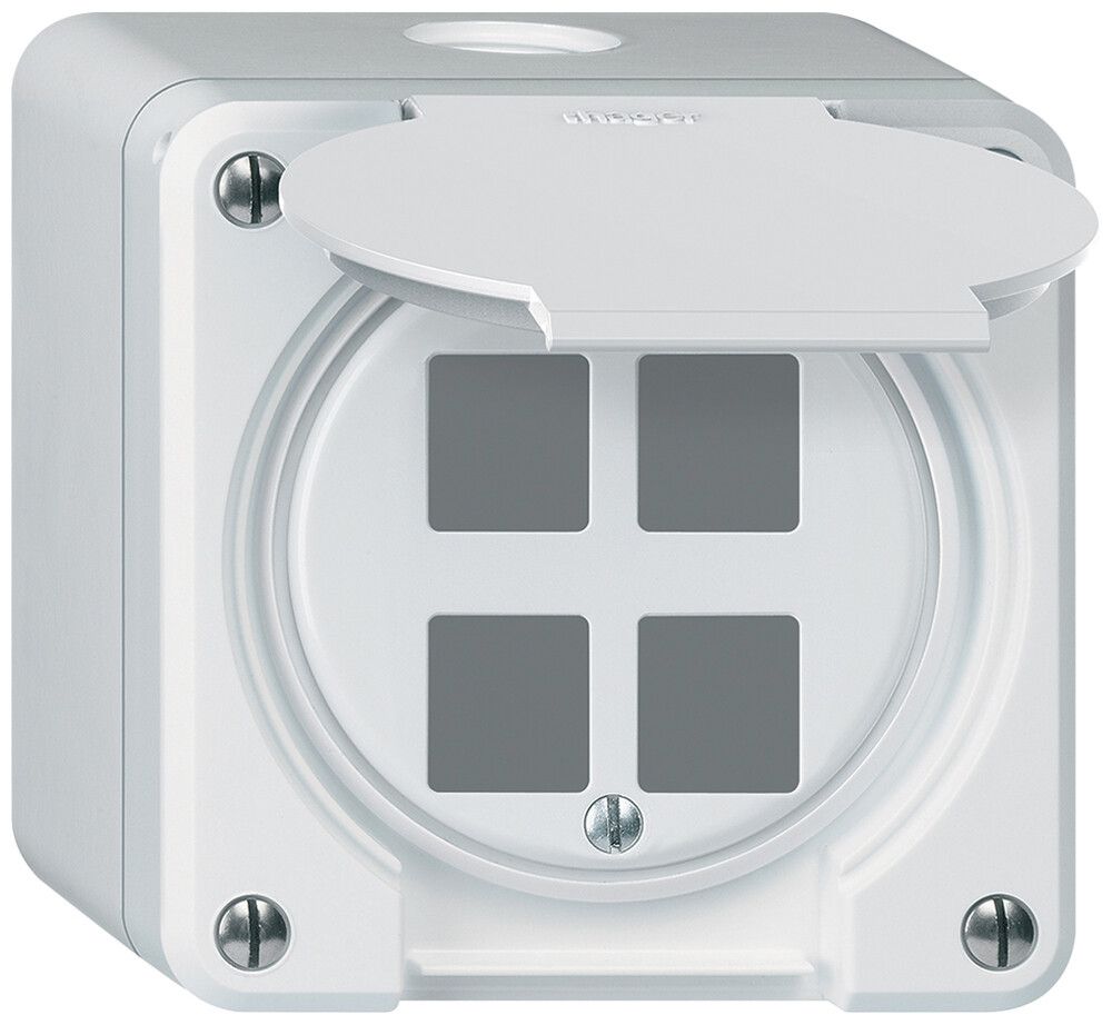 Kit di montaggio AP robusto HMS IP55 bianco per 4×modulo
