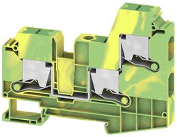 Schutzleiter-Reihenklemme WM SL3C 1.5…16mm² Snap-in TH35 gn/gb