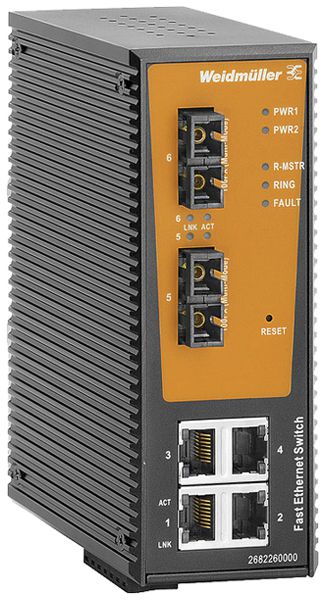 Switch WM IE-SW-AL06LM-4TX-2SC, 4×RJ45 FE+2×SC SM FE managed