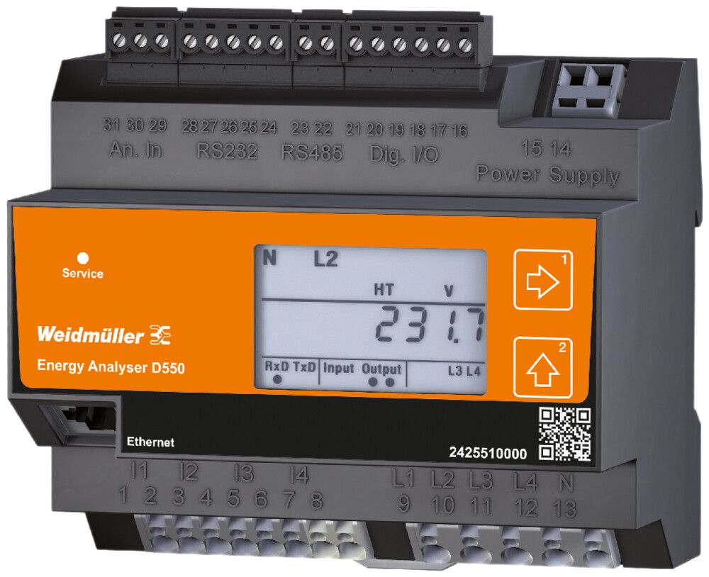 Energiemessgerät Weidmüller ENERGY ANALYSER D550