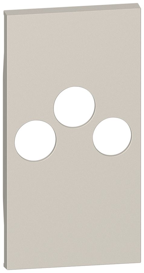 Cache Living Now pour TV 3 trous TV-R-SAT 2 modules sand