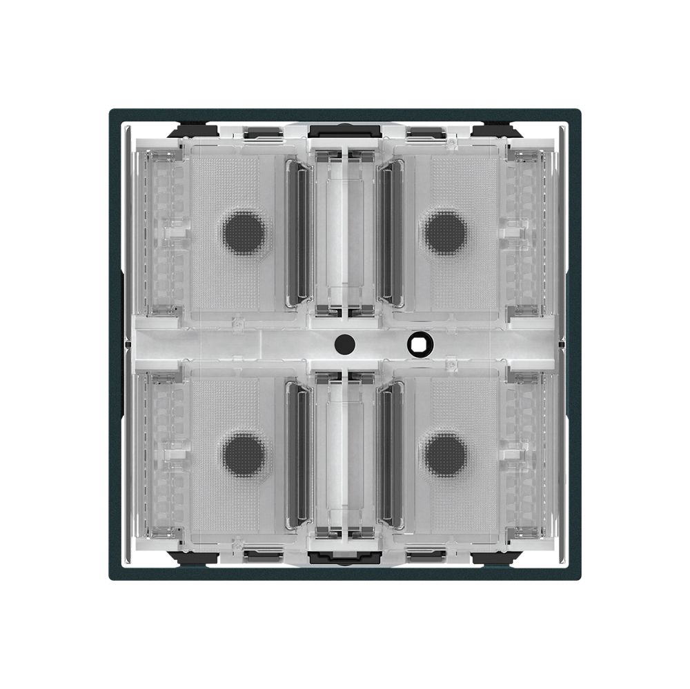 Poussoir KNX KAL p.4×touches 4×points actionnables LED noir